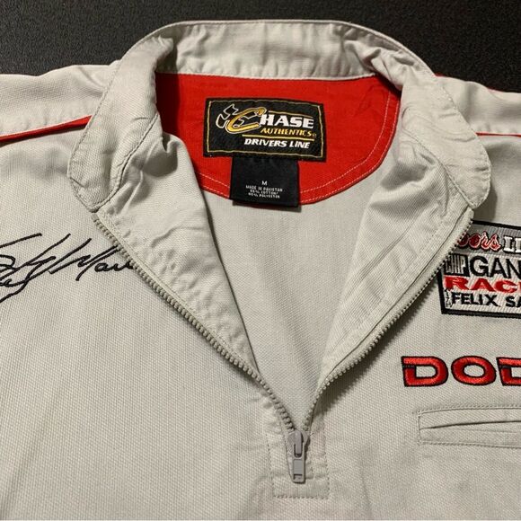 Chase NASCAR Sterling Marlin Coors Light 1/4 Zip Pull-Over Crew Shirt Med #919 - Picture 3 of 10